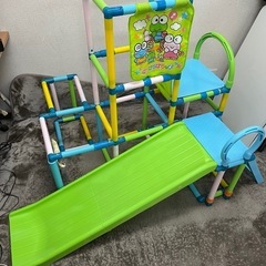 ⭐︎直接引き取り歓迎⭐︎折りたたみジャングルジム&滑り台 けろけ...