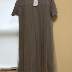 KBF プリーツチュールワンピース