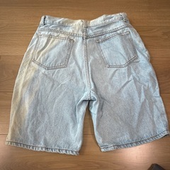 ハーフパンツ　ショートパンツ　ライトブルー　ストーン　アメリカ製の画像