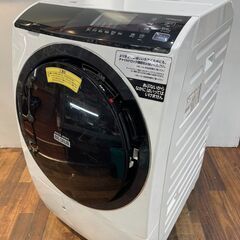 HITACHI 日立 ドラム式洗濯機 BD-SG100E 10/6kg 2019年製 給水排水ホース付 家電 洗濯