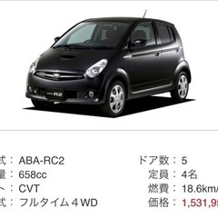 車検付き　すぐ乗れます！スバルR2 スーパーチャージャー　最高グレードの画像