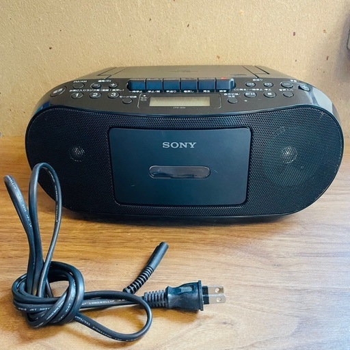 動作品 SONY ソニー CDラジカセ CFD-S50 ブラック