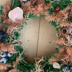 クリスマスリース　ナチュラルリース　30cmの画像