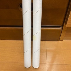 白い紙筒 ラップの芯　2本セット