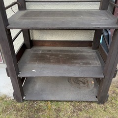 無料 ０円 タダ  屋外用の物置棚