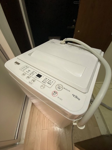 冷蔵庫 YWMT45H1 西蒲田で引き取り 全自動洗濯機4.5kg ヤマダ電気ブランド