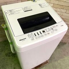 【美品】大阪送料無料★3か月保障付き★洗濯機★2019年★4.5kg★ハイセンス★HW-E4502★S-814