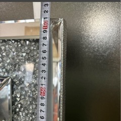 ダイヤ風 ダイヤ埋めつくし キラキラ 鏡 全身 大型 豪華 アンティークの画像