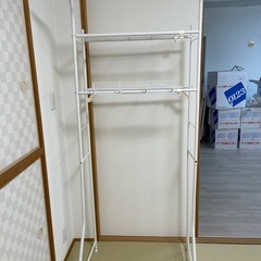 中古伸縮ステンレス洗濯機ラック