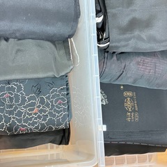 お着物 黒系 未使用含む 約25点　まとめ リメイクの画像