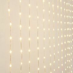 【店頭引き取り限定】OVE LEDカーテンストリングライト W3m x H3m 1200球LED　イルミネーション　クリスマス　パーティーの画像