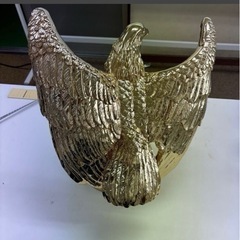 鷲 ワシ タカ 鷹 置物 オブジェ ゴールド 金 大きめ インテリア 置物 オブジェ 鳥 の画像