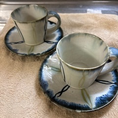 コーヒーカップ　ソーサー　2組