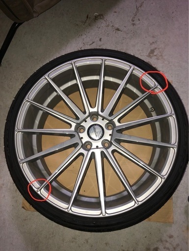 タイヤ、ホイール SPORZA PENTAGON CONCAVE BRUSHED SHILVER