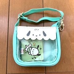 ポチャッコ　サンリオ　ミニポーチ　ぬいぐるみ用ポシェット　カバン　かばん　鞄　ショルダーバッグ　推し活　チャーム　キャラクターの画像