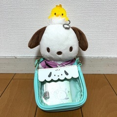 ポチャッコ　サンリオ　ミニポーチ　ぬいぐるみ用ポシェット　カバン...