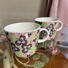 コーヒー・スープカップ　NEISHA 2客 ひとつ欠けあり