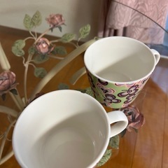 コーヒー・スープカップ　NEISHA 2客 ひとつ欠けありの画像