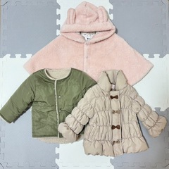 〈57〉ベビー服　アウター3点セット　80