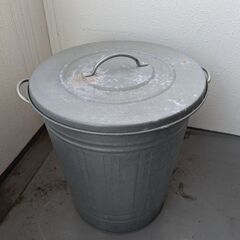 IKEA蓋付き亜鉛メッキ缶40lの画像