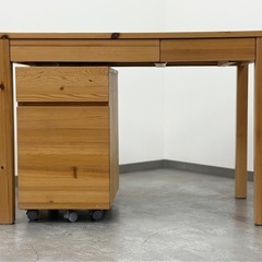 SNT074 無印良品 良品計画 デスク キャビネット付き パイン材