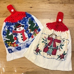 クリスマスタオル ハンドメイド　の画像