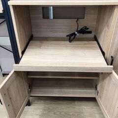 ☆ジモティ割あり☆ 食器棚 茶色 H182×W94×D40 クリーニング済み KJ7387