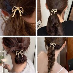メタリック/ゴールドヘアゴム（新品）の画像