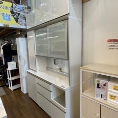 値下げしました！配達可【パモウナ　食器棚】W160xD45xH239cm クリーニング済み【管理番号11712】の画像