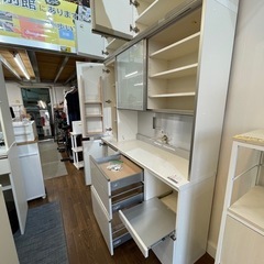 値下げしました！配達可【パモウナ　食器棚】W160xD45xH239cm クリーニング済み【管理番号11712】の画像