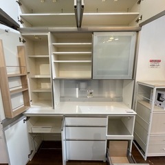 値下げしました！配達可【パモウナ　食器棚】W160xD45xH239cm クリーニング済み【管理番号11712】の画像