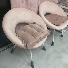  ふわふわクッション付きリラックスチェア（脚カバー・背もたれ・座...