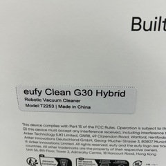 明日までの大幅値下げ。新品未使用掃除機　水拭き機能あり　eufy Clean G30 Hybrid 　