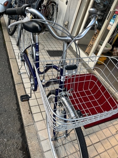 アサヒのママチャリ　ブルー　とても綺麗な中古です