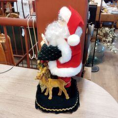 動くサンタクロースの置物 メロディー付き クリスマス飾り オブジェ 箱付き　/TJ-2206 2F北の画像