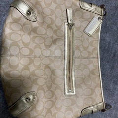 COACHショルダーバック（ベージュホワイト）
の画像