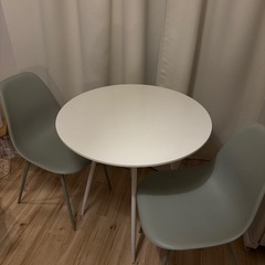 【お話中】丸型ダイニングテーブルセット