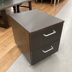 S351 ⭐ ローデスク+キャビネット2点セット ロータイプ 幅106cm USEDの画像