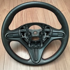 【値下げ】美品　シビックタイプR FD2 純正　ステアリング　レザー　ハンドル　の画像