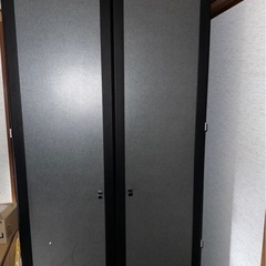 両開き衣類ハンガーラック