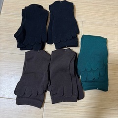 【新品未使用】5本指ソックス　5セット