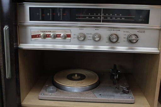 アンティークステレオナショナル　昭和レトロ　可動テスト済み　ヴィンテージステレオ National/ナショナル SE-8500A SKU-690 超音響 ステレオ 家具調