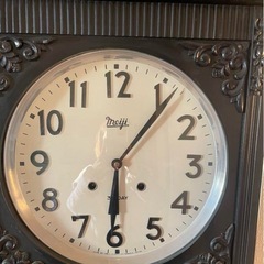 希少 meiji 壁掛け大型 ふりこ時計