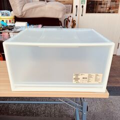 無印良品（良品計画）ポリプロピレン収納ケース・引出式・横ワイド・深