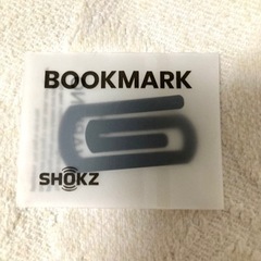 SHOKZ ショックス　黒系　BOOKMARK ５個セット：しおり:栞:クリップ型:ノベルティ:未開封の画像