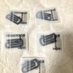 SHOKZ ショックス　黒系　BOOKMARK ５個セット：しおり:栞:クリップ型:ノベルティ:未開封の画像