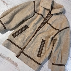 最終値下げ！ダブルクローゼット  2ウェイ　裏表使える　ボアコー...