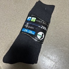 #3400 メンズ　紳士　靴下　4足セット　24〜26cm クル...