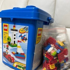 今週引取限定❗️5000→3000円　レゴブロック　緑の箱、青の　　の画像