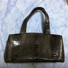 オーストリッチ　レッグスキン　バッグ